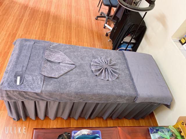 Combo Bộ khăn spa cao cấp đầy đủ - màu sắc đa dạng