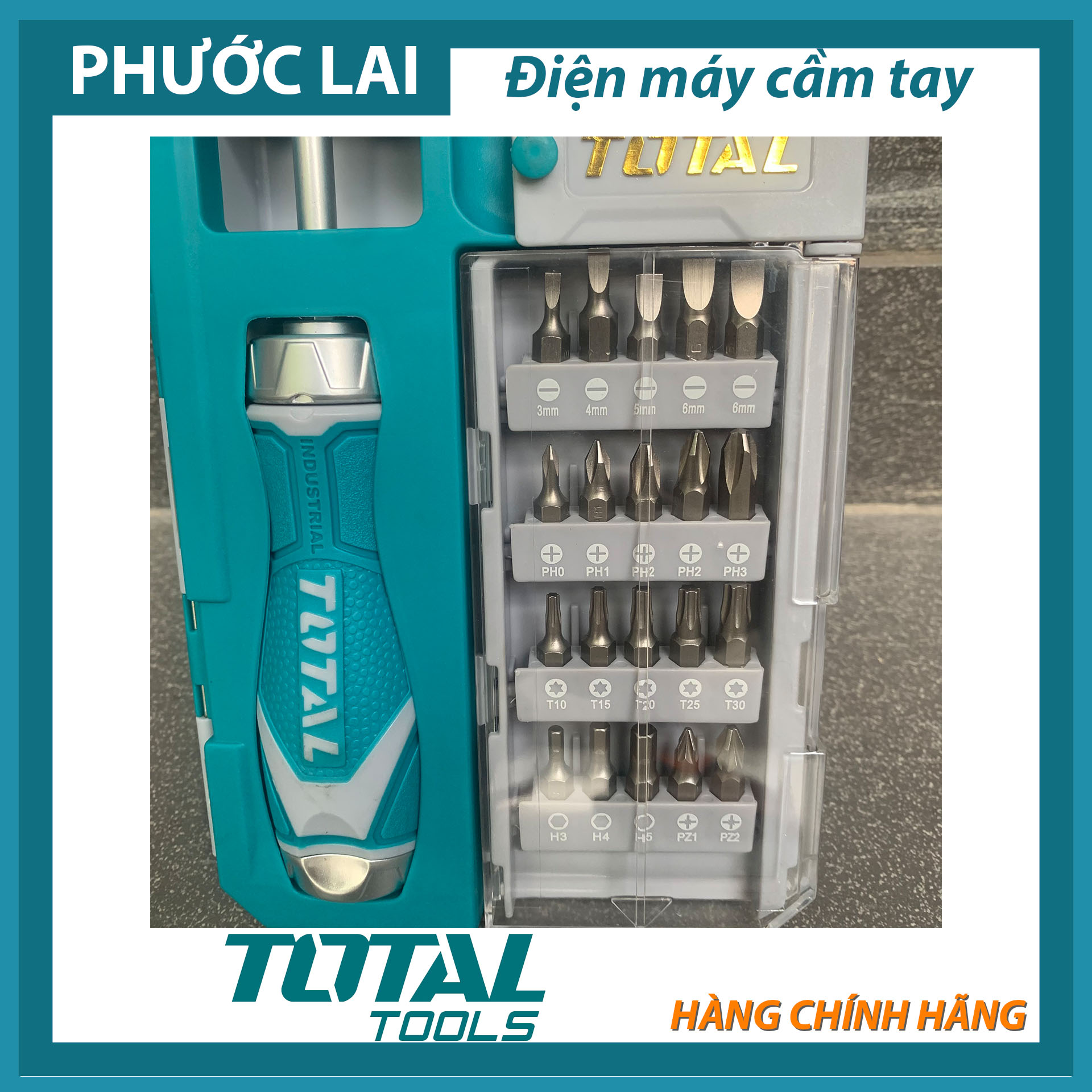 Bộ tua vít 33 chi tiết Total TACSD30336