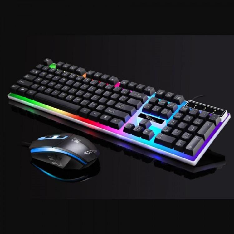 BÁO GIÁ BÀN PHÍM G21 LED ĐA MÀU HN GIẢ CƠ GAME CHUYÊN DỤNG | Shopee Lazada Sendo Tiki mới nhất 70 Combo bàn phím và chuột giả cơ G21, Bộ bàn phím giả cơ và chuột game dành cho game thủ G21 led đa màu (ĐEN)