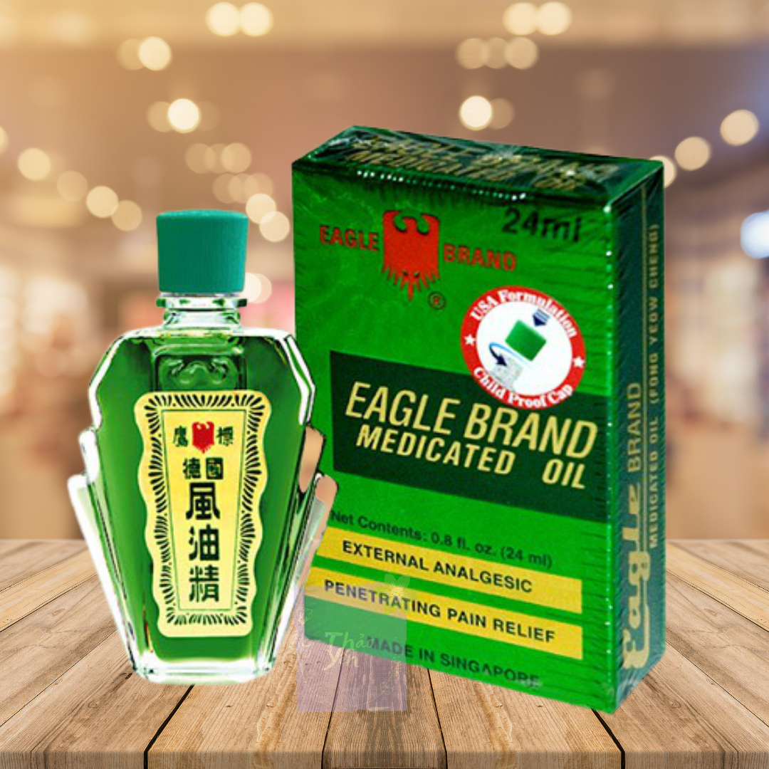 Dầu Gió Con Ó Eagle Brand 24ml hàng Mỹ (con ó trắng, con ó vàng, con ó xanh)
