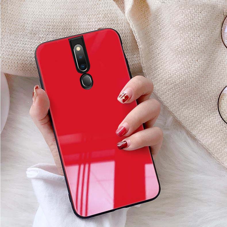 Ốp lưng oppo f11, f11 pro mặt lưng kính thiết kế độc quyền