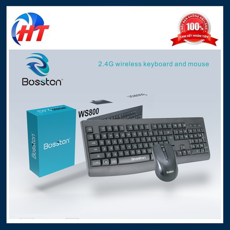 Bộ phím chuột không dây wireless Bosston WS800