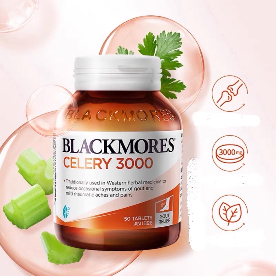 Blackmores Celery 3000mg Gout 50 viên