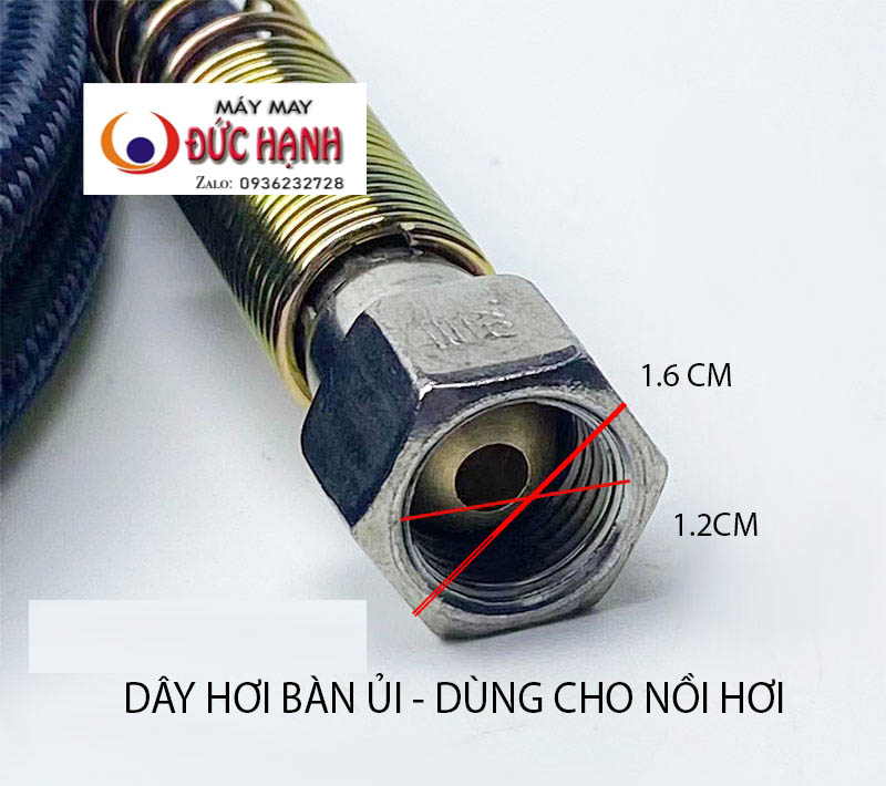 DÂY HƠI BÀN ỦI NỒI HƠI – DÀI 2.5M / 3M / 5M