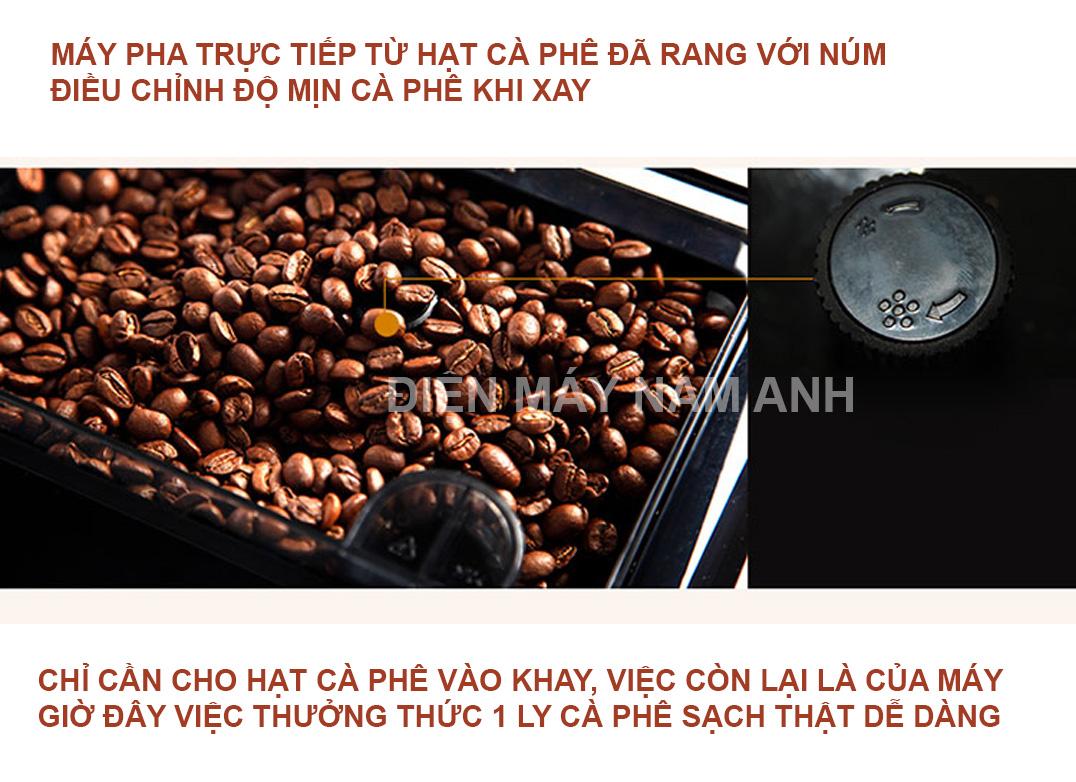 Máy pha cà phê từ hạt thông minh màn hình cảm ứng Deleisure
