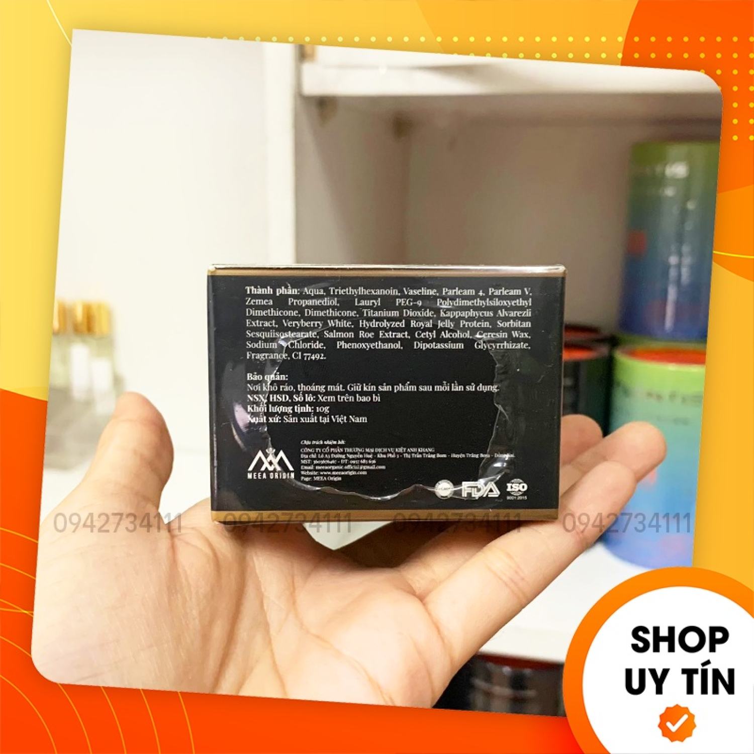 Kem Face DNA Pro Cá Hồi Collagen Cream V2 MeeA Origin Mini