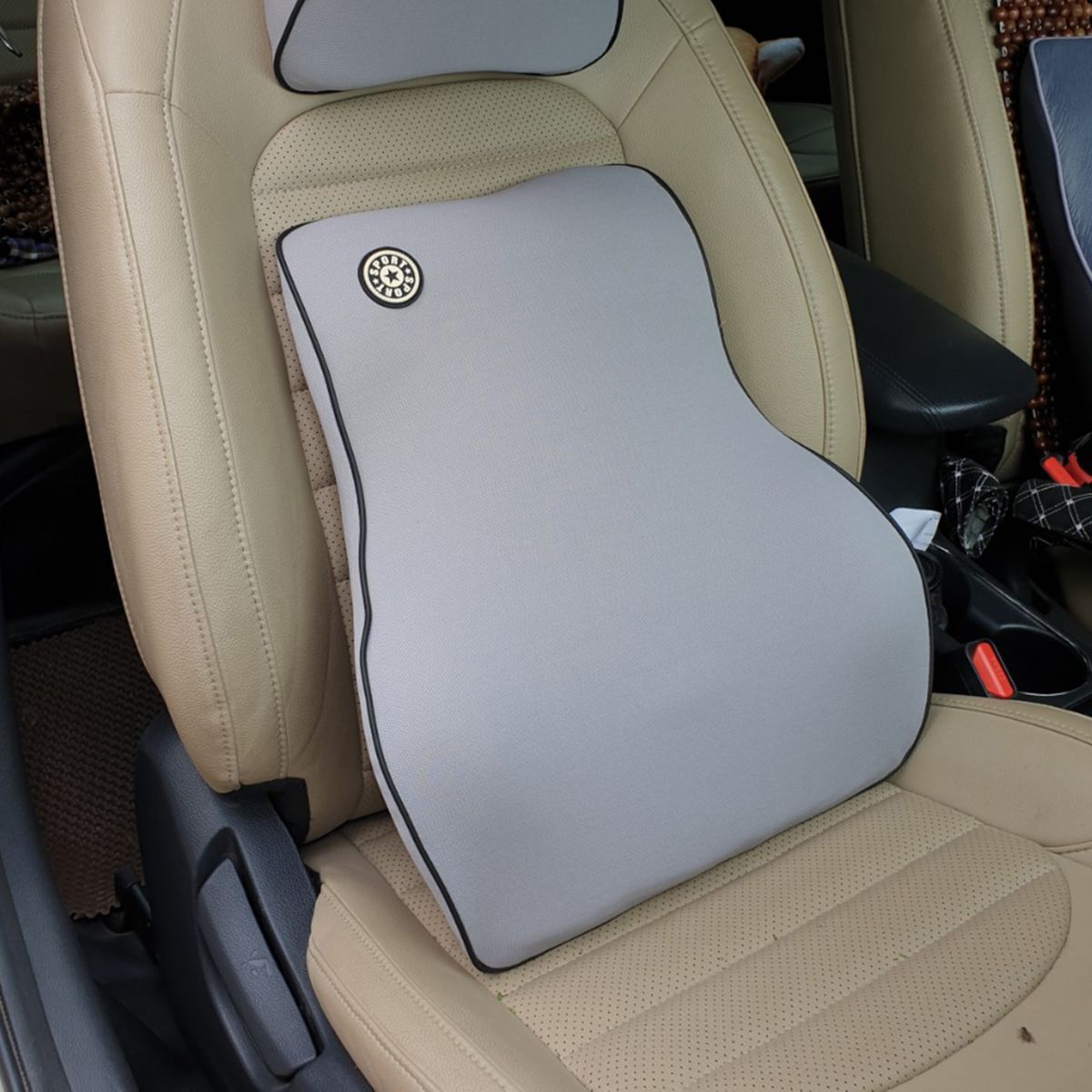 Tấm tựa Lưng xe ô tô, cao su non cao cấp Vỏ gối được làm bằng vải với 100% cotton