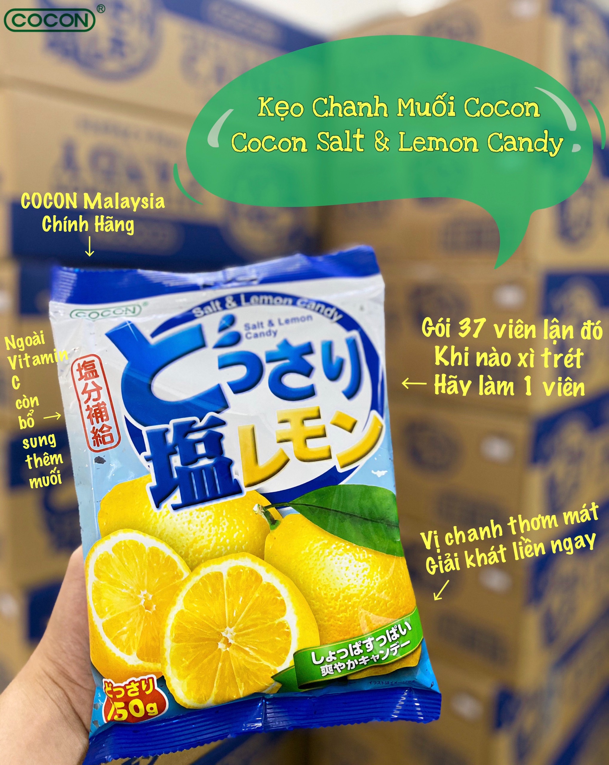 Kẹo Chanh Muối Cocon Signature 150g