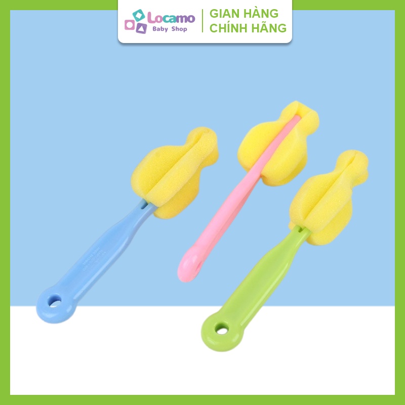Chổi mút cọ núm ty bình sữa dài 15cm Loại đầu bông