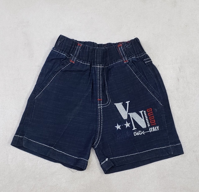 Quần short jeans mềm bé trai 10kg -19kg
