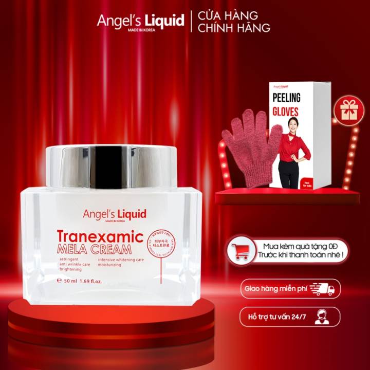 Kem Dưỡng Tranexamic Acid Mờ Nám Chuyên Sâu Angel’s Liquid Mela Cream 50ml