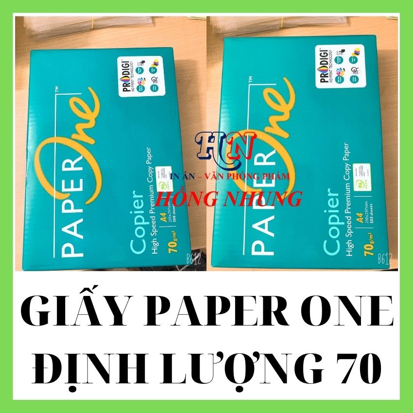 Giấy in a4, giấy in a5 paper one định lượng 70 gsm, chất lượng tốt, hàng giấy thùng
