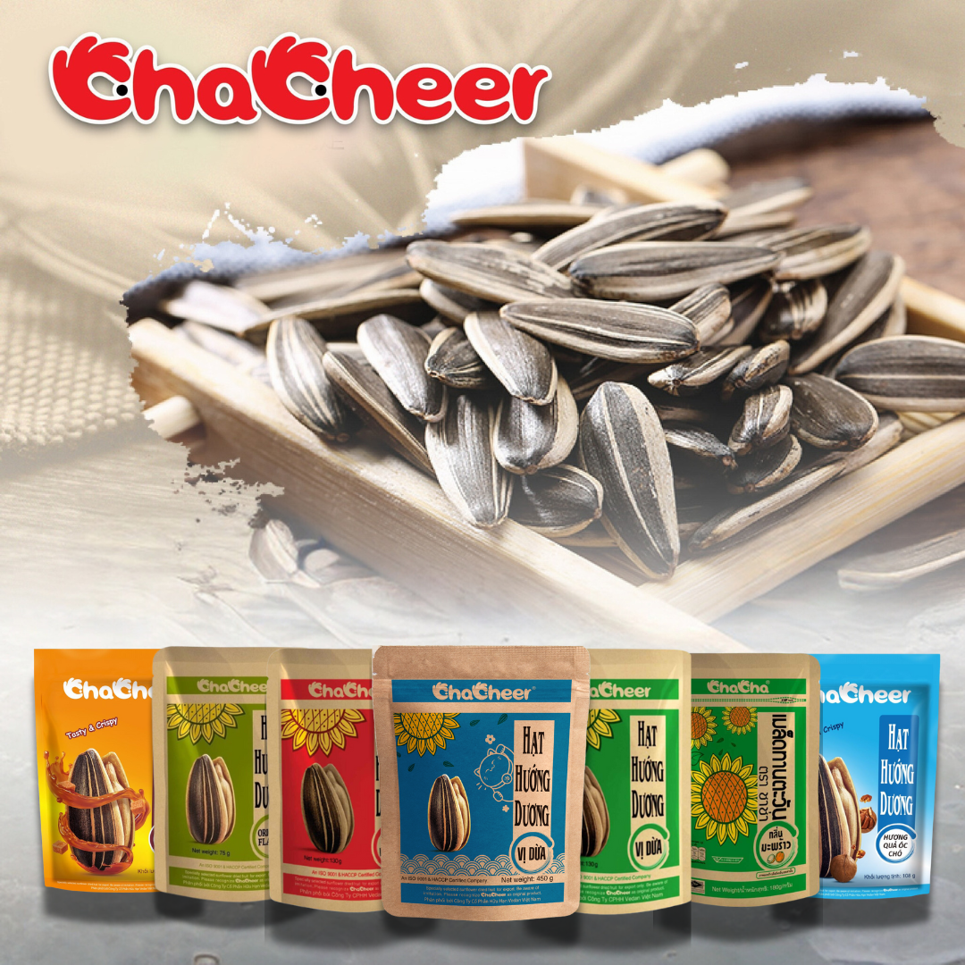 Thùng Hạt Hướng Dương CHACHEER Nhập Khẩu Nhiều Vị