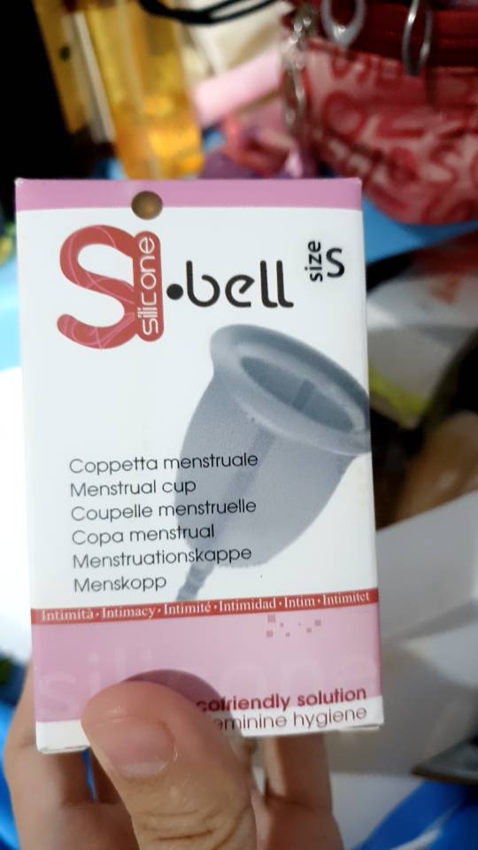 (Tặng Cốc tiệt trùng cao cấp, Túi giấy) Cốc Sibell cup hàng nhập khẩu từ Pháp, có 2 size, tem mác đầy đủ