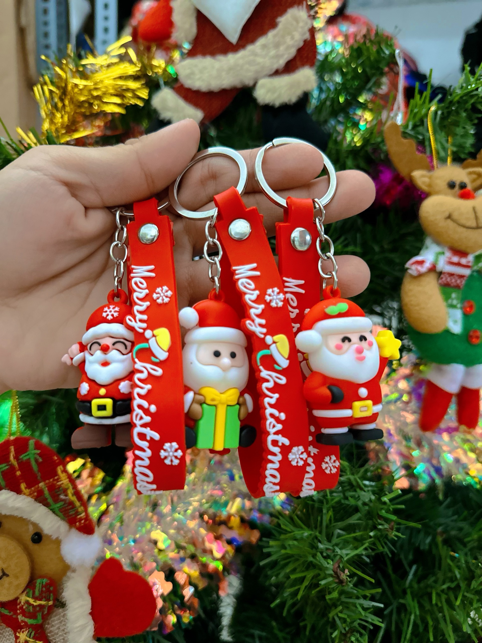 MÓC KHÓA NOEL,GIÁNG SINH 3D CAO CẤP