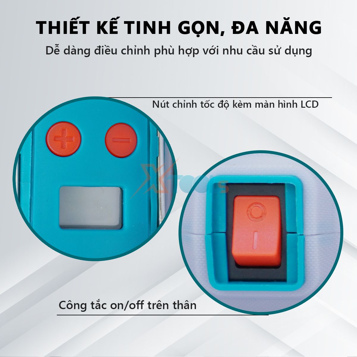 Máy mài khuôn cầm tay mini TOTAL 130-200W có chỉnh tốc. Bộ máy mài, khắc, khoan mini 2.3/3.2mm kèm 109-150 phụ kiện và dây nối XTOOLs
