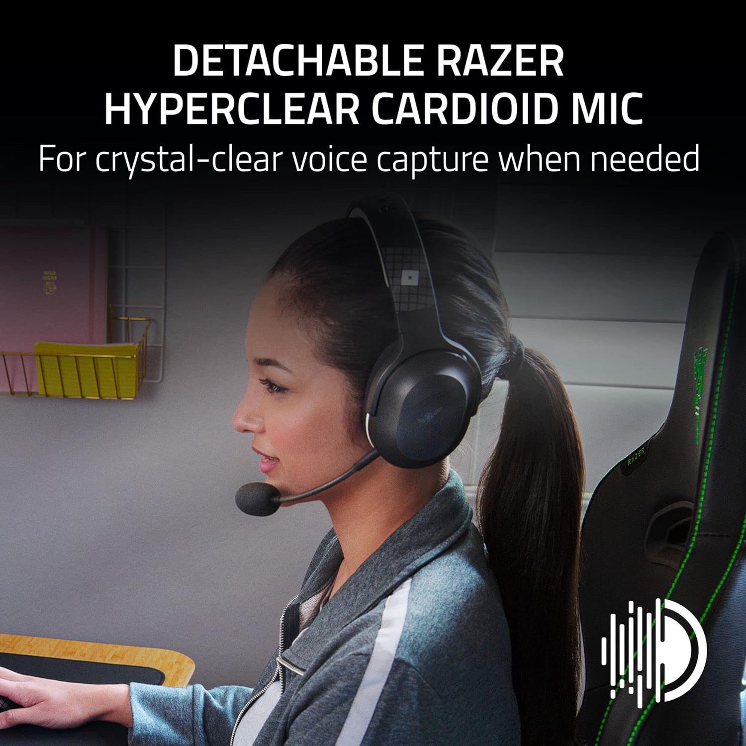 Razer Barracuda X - Roblox Edition Wireless Multi-platform Gaming and Mobile Headset (Tai nghe không dây Gaming) | 2.4GHz Wireless + Bluetooth | Lightweight | 40mm Drivers | Detach