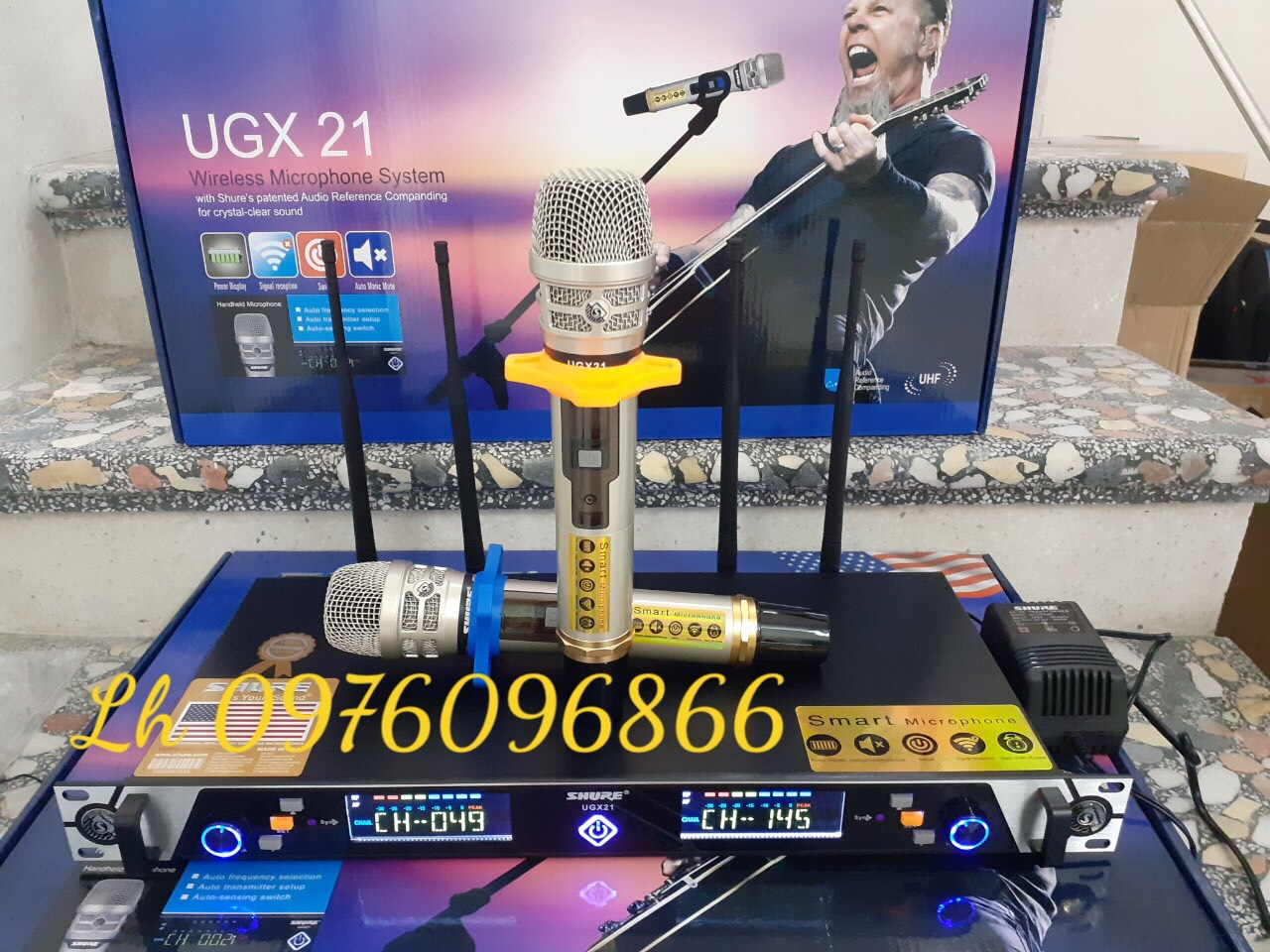 Micoro Không dây shure ugx 21 loại 1