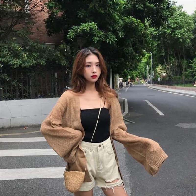 Áo khoác len mỏng công sở đi chơi dạo phố siêu sang chảnh