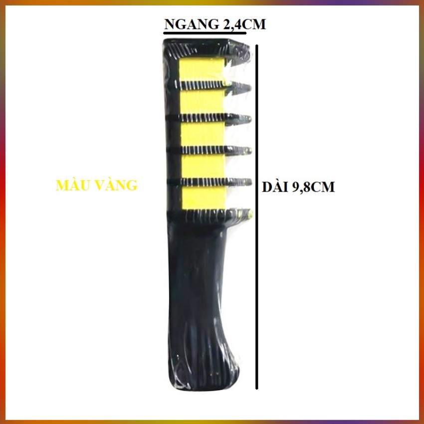 Lược nhuộm tóc màu vàng đổi mầu tóc tạm thời 14g/chiếc thời trang, cá tính