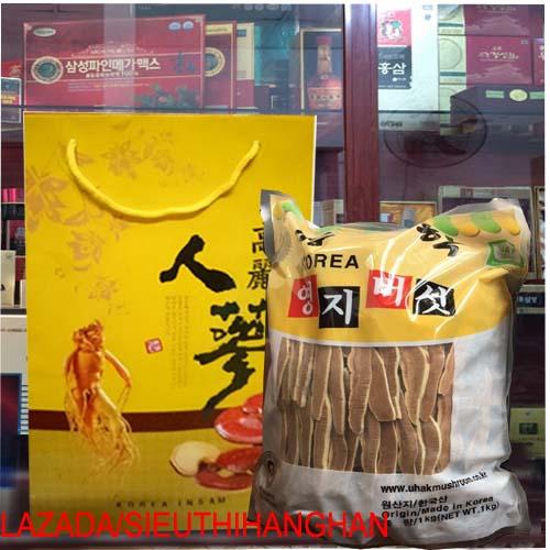 Nấm Linh Chi Núi Thái Lát Sẵn Hàn Quốc 1 Kg