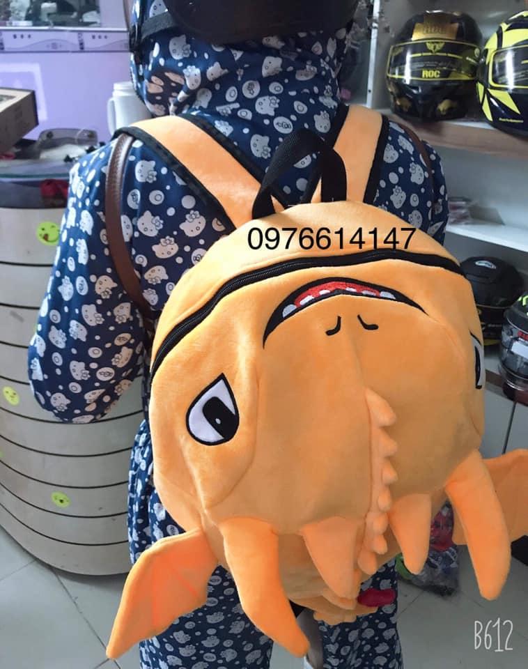Balo rồng màu cam cute