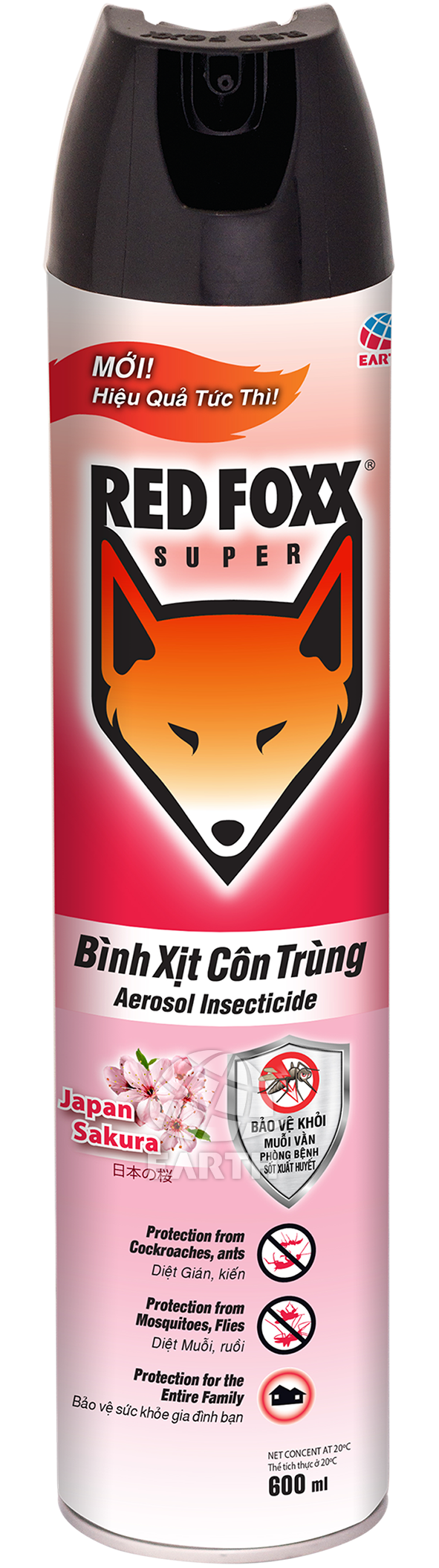 Bình xịt côn trùng RED FOXX - Hương Lavender (600ml, 300ml)