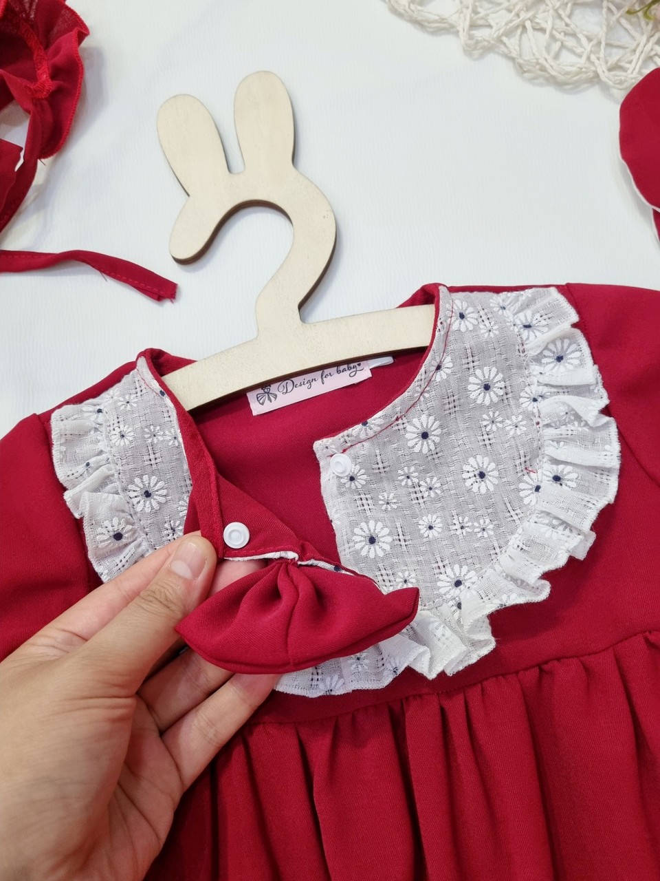 FULL Sét 3 món Body Đỏ Nơ Siêu Yêu