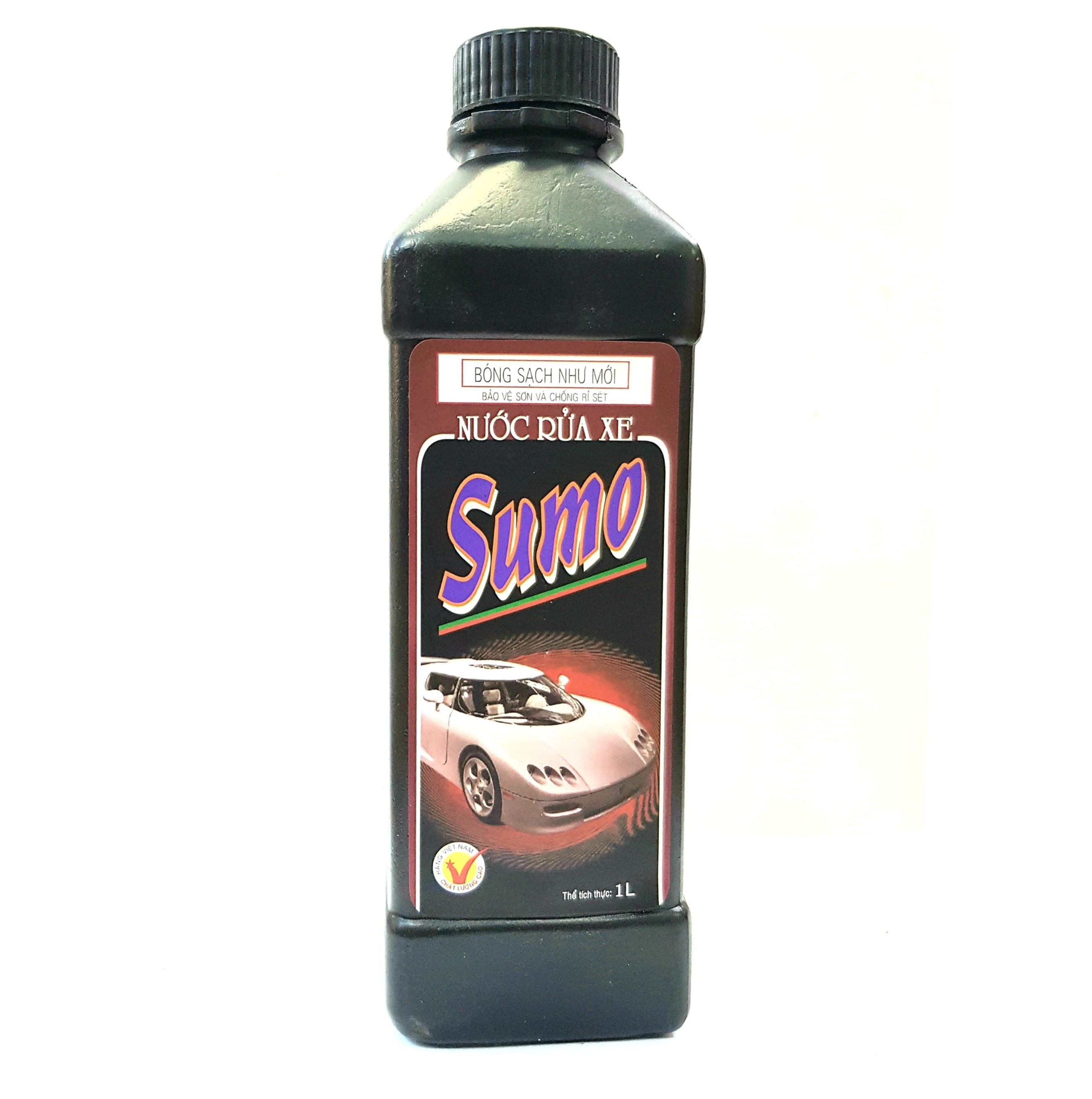 [HCM]Nước rửa xe đen sumo 1L mẫu thẳng