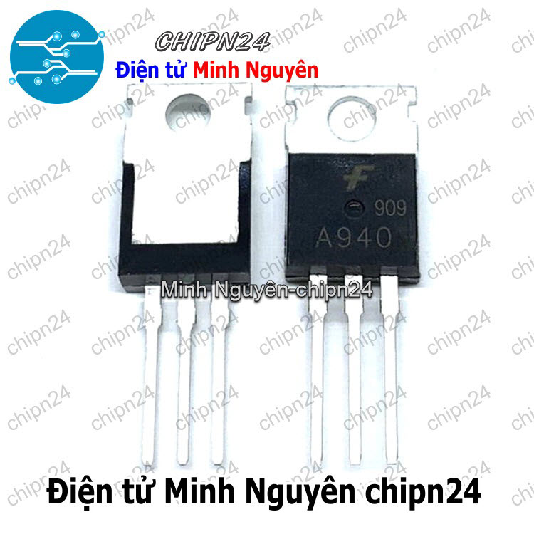 [2 con] (KT1) Transistor A940 TO-220 PNP 1.5A 150V (2SA940 940) - HH005678
