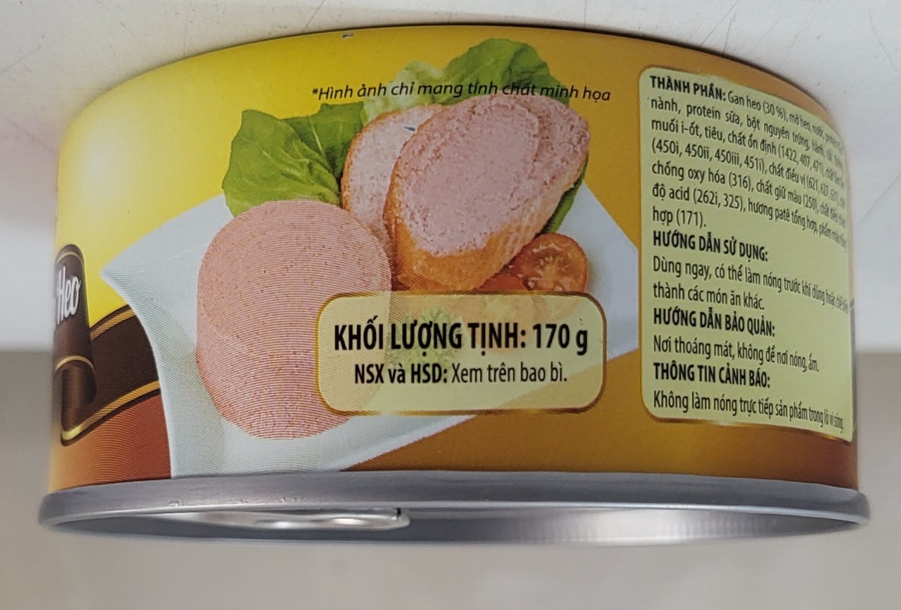 [Hộp 170g - GAN] PATE GAN HEO [VN] VISSAN Pork Liver Paste
