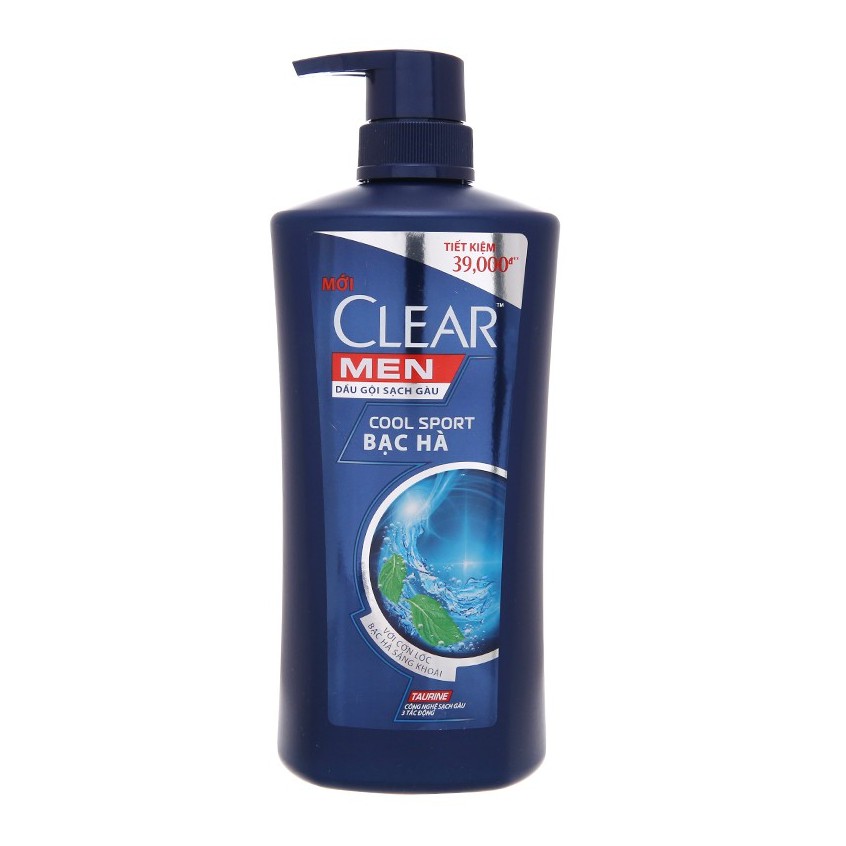 [HCM]Dầu gội Clear Men sạch gàu - Cool Sport 650g cam kết sản phẩm đúng mô tả chất lượng đảm bảo