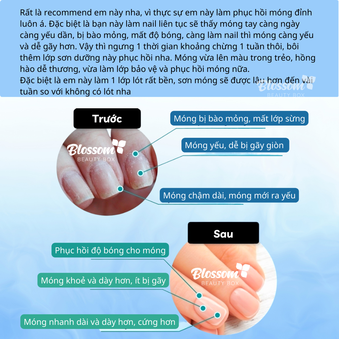 Sơn Dưỡng Móng Eveline 8b1 Total Action 12ml