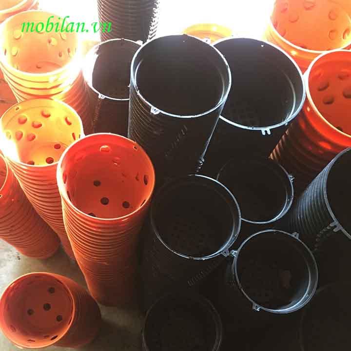 Chậu nhựa giả đất nung  phi 21(combo 10 chậu)