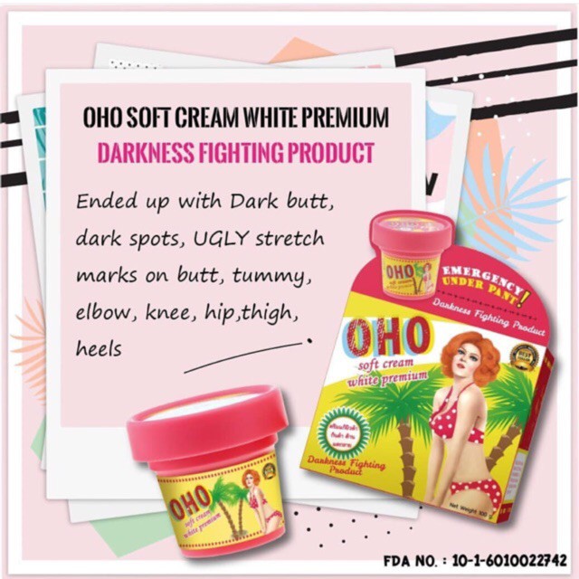 [HCM]Kem Thâm Mông Chai Sần & Rạn Da OHO 100gr
