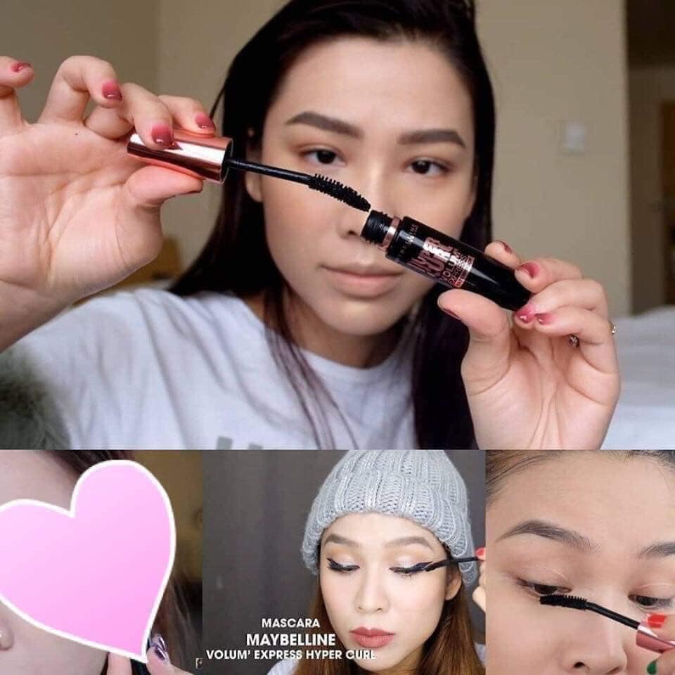 [Bản nội địa Thái] Mascara Maybeline Hypercurl không lem không trôi fullsize 9.2ml