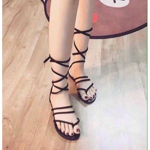 [HCM]Giày sandal nữ cột dây chiến binh đi biển CBC