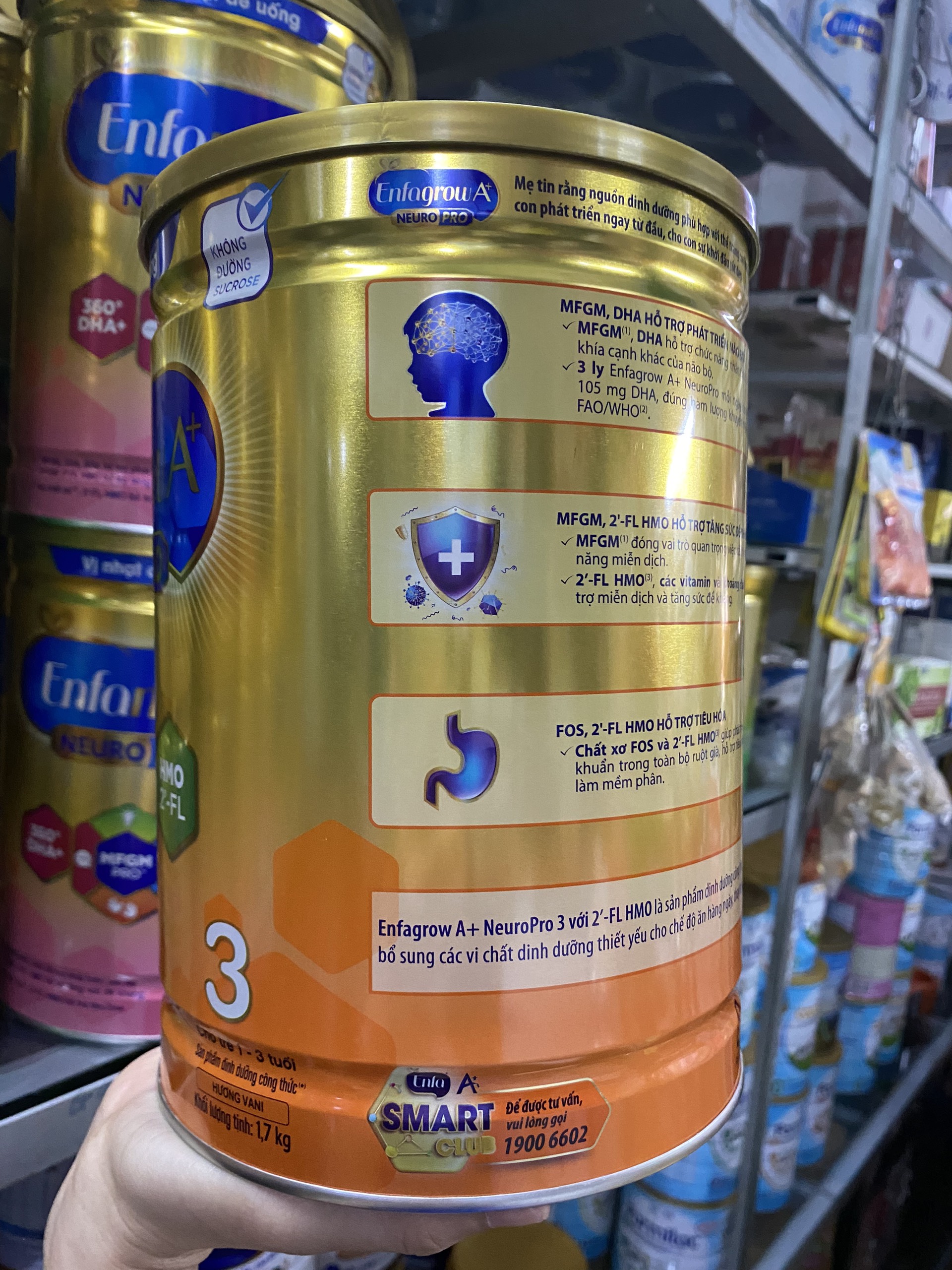Sữa Enfagrow A+ 3, DHA+ Và MFGM 1.7KG