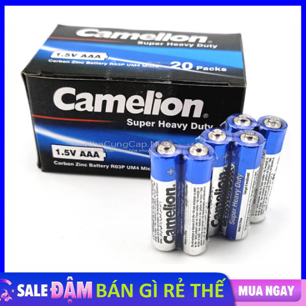 [HCM]Hộp 40 viên Pin Tiểu AAA (3A) Camelion Super Heavy Duty Battery 1.5V
