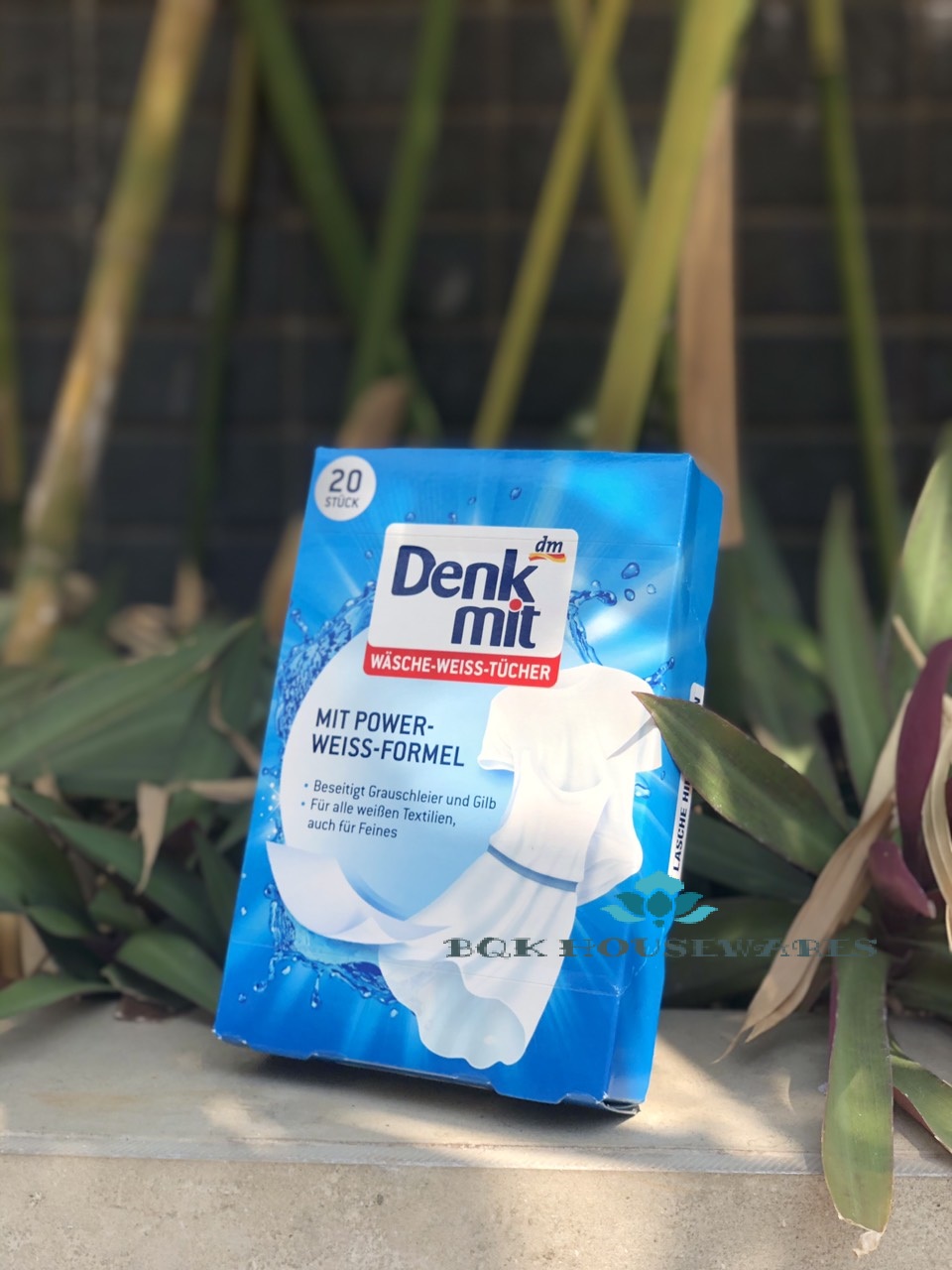 [HCM][ Hàng Đức ] Miếng Giặt Tẩy Trắng Quần Áo Denkmit , 20 miếng
