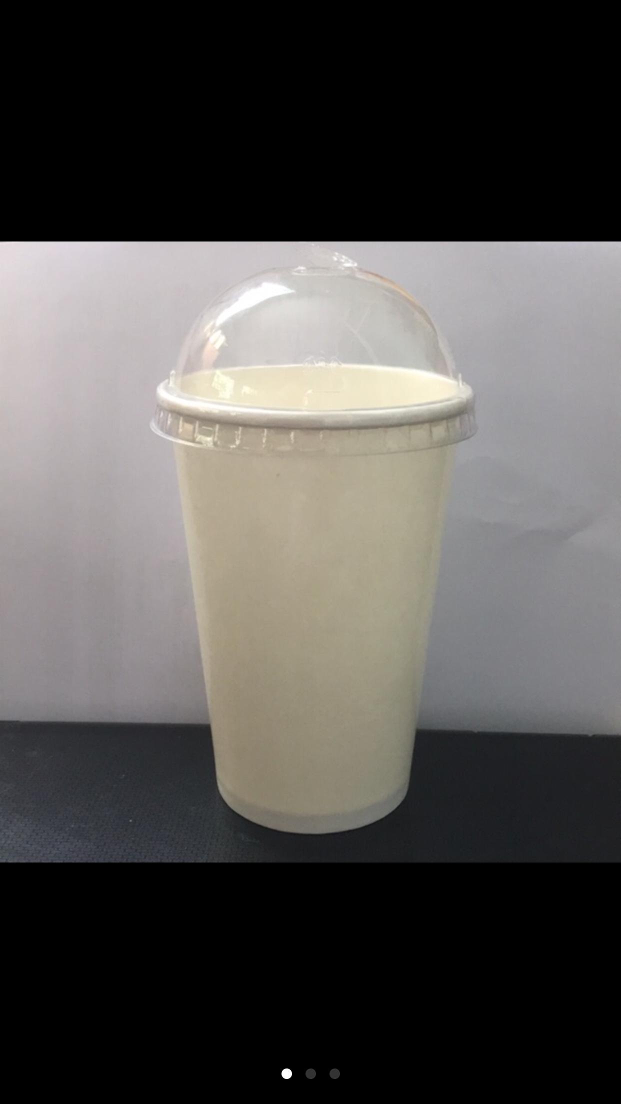 [HCM]Nắp nhựa PET ly giấy phi 90 (50 nắp/1 túi)