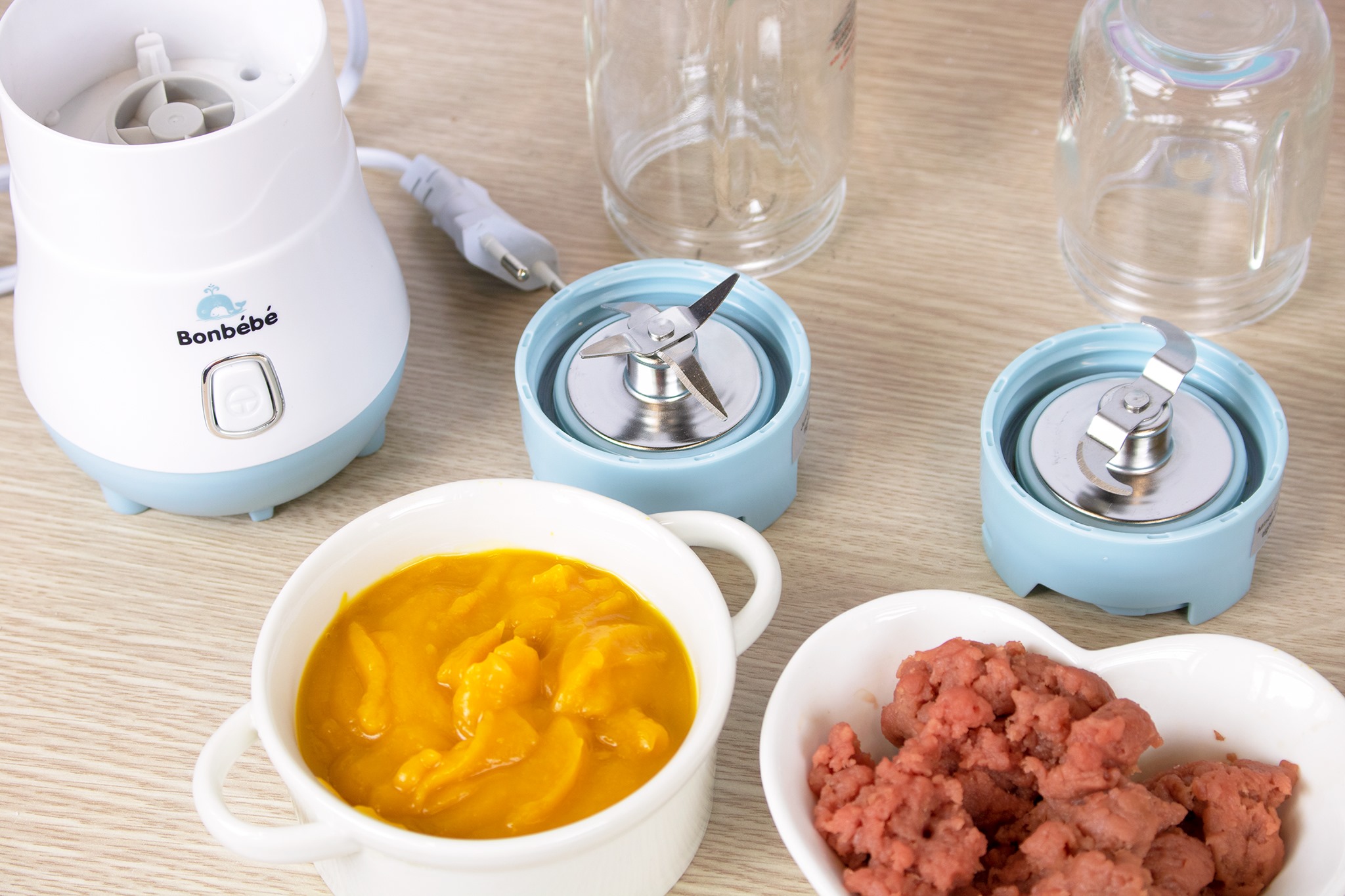Máy xay đa năng ba cối Bonbébé BB39 [ CHÍNH HÃNG ]