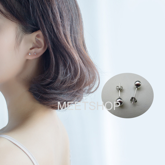 Bông tai bạc s925 sát tai loại siêu nhỏ nhiều kích cỡ cho khách lựa đảm bảo chuẩn bạc s925