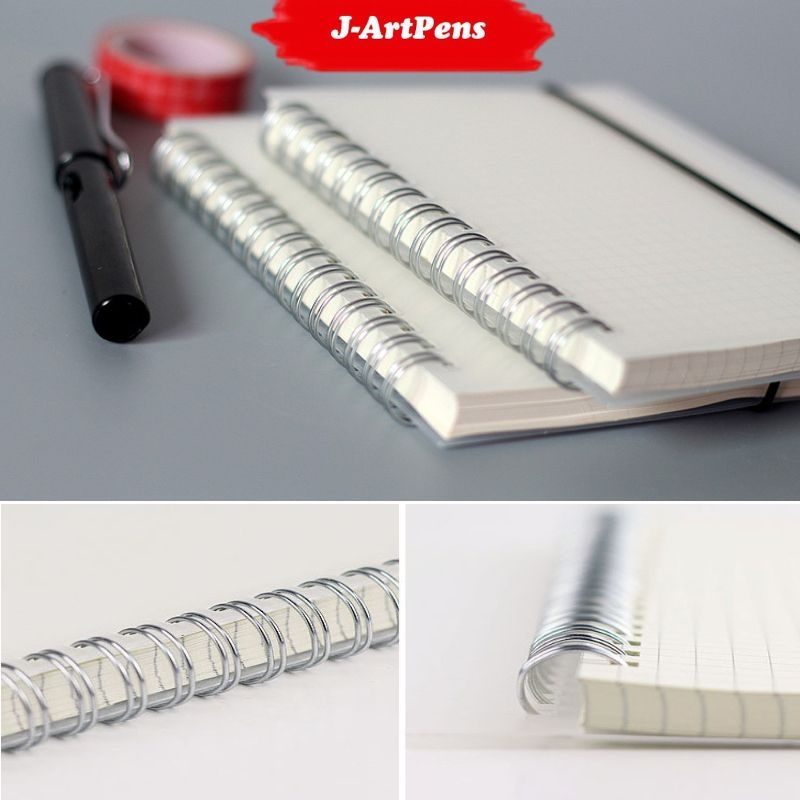 Sổ Lò Xo Basic DOTTED GRID LINE BLANK Sổ Lò Xo Bullet Journal Take Note Planner Khổ A6 A5 B5 A4 Sẵn Giấy J-ArtPens