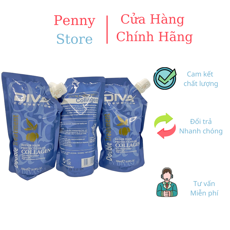 DẦU HẤP PHỤC HỒI COLLAGEN DIVA 500ml