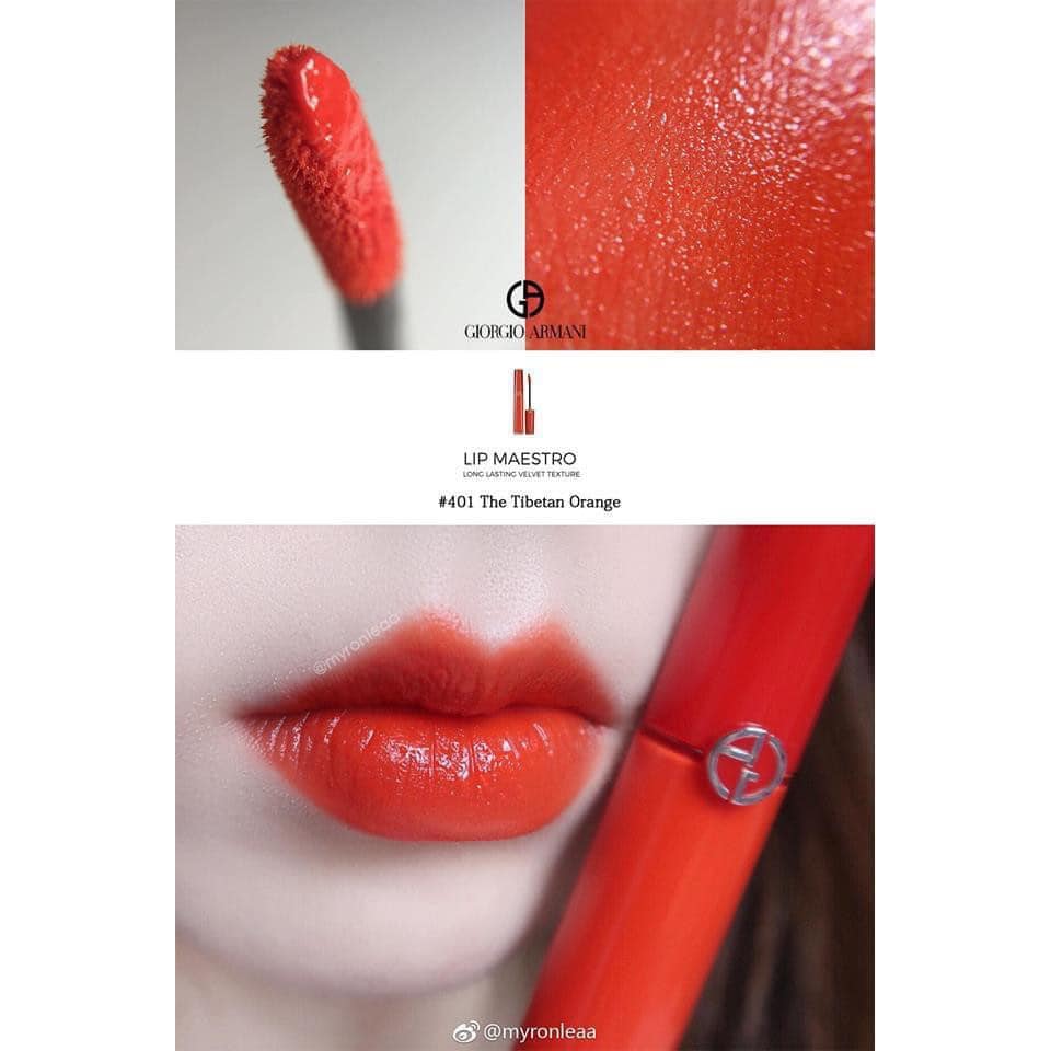 𝐒𝐨𝐧 𝐆𝐢𝐨𝐫𝐠𝐢𝐨 𝐀𝐫𝐦𝐚𝐧𝐢 𝐋𝐢𝐩 𝐌𝐚𝐞𝐬𝐭𝐫𝐨 401 màu cam đỏ