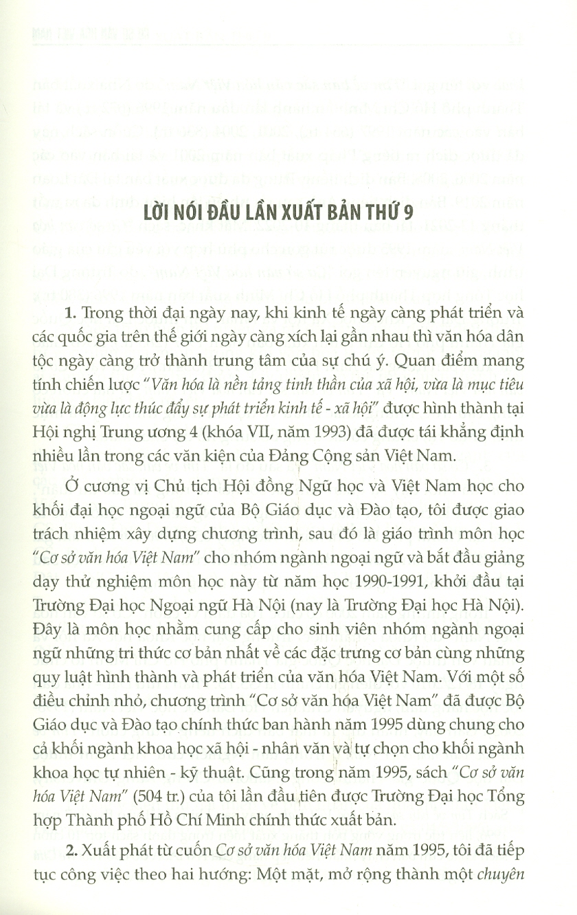 Cơ Sở Văn Hóa Việt Nam - Bản Mới