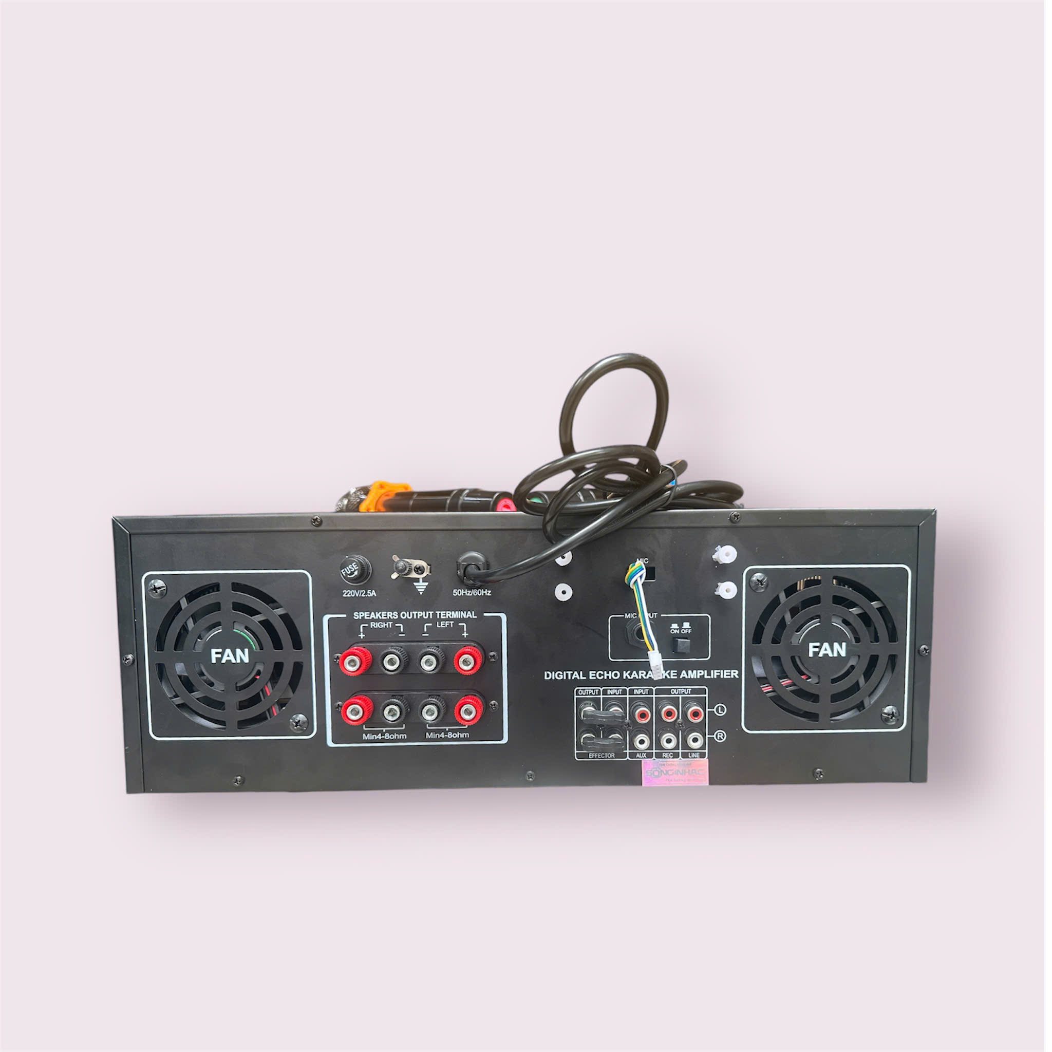 Âmpli đẩy liền vang liền micro 16 sò tosiba lớn
