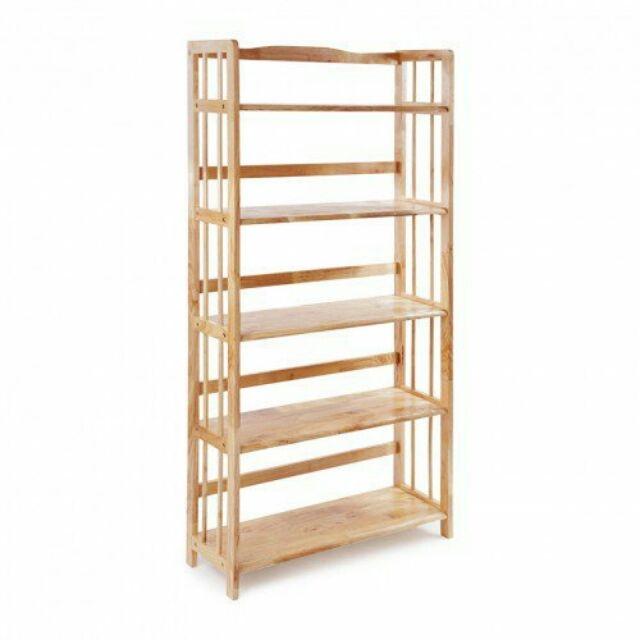 [HCM]Kệ sách gỗ 100cm - 5 tầng