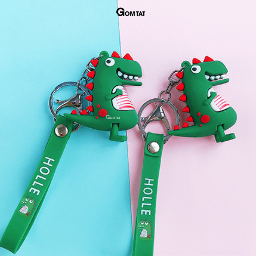 Móc Treo Chìa Khóa Thời Trang, Móc Khóa Khủng Long Treo Trên Balo Túi Xách Siêu Dễ Thương - KEY-CHAIN-004